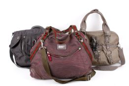 Three George Gina & Lucy travel duffle bags and handbags.