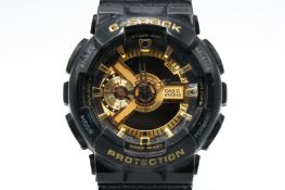 A Casio G-Shock Protection wristwatch.