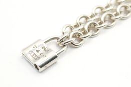 A Tiffany & Co silver lock necklace.