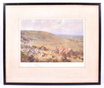 After Lionel Edwards (British 1878-1966), hunting scene, print.