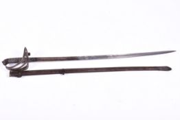British 1827 pattern rifle officers sword and scabbard by Henry Wilkinson, Pall Mall, London.