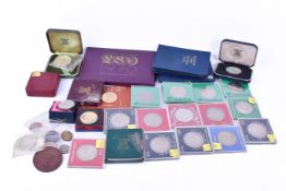 Quantity of cupro-nickel and other commemorative medallions