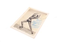 Eleanor Powell (1912-1982), signed black and white photograph of a dancer. 8.5cm x 12.
