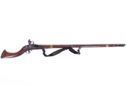 19th Century Afghan Jezail flintlock musket.