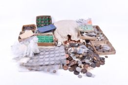 Large quantity of base metal coinage,