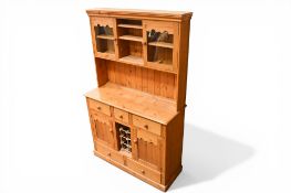 A 20th Century farmhouse style pine dresser.