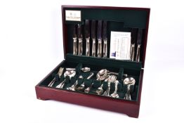 An Arthur Price canteen of cutlery, mostly for eight.