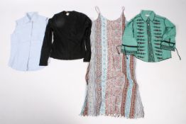 Four pieces of ladies designer and boutique clothing.