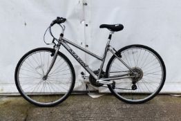 A silver Marin lady's bicycle