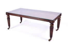 A 20th century French Louis XVI style cane top coffee table.