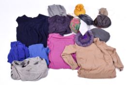 A collection of ladies designer and high end hats.