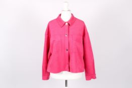 Zara pink suede jacket,