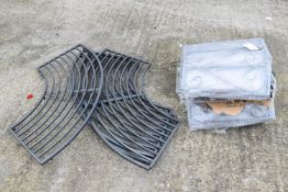 A new Birchtree metal garden tree bench.