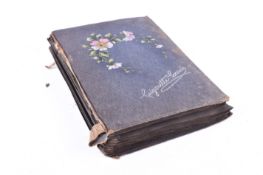 A quantity of cigarette cards in an album. Mainly Will's and Frys.