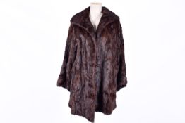 A lady's vintage fur coat.