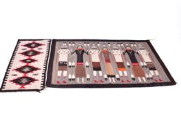 Two assorted kilim rugs.