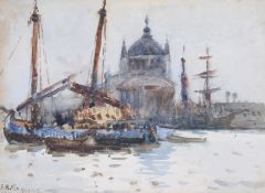 Frank Henry Mason (1875-1965), watercolour, a sketch of Venice. Signed and titled lower left, 16.