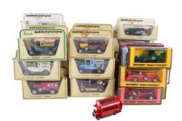 A collection of approximately 40 Matchbox Models of Yesteryears diecast model cars, all boxed.
