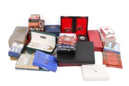 A collection of packs of playing cards and other Bridge related items. Some unused, etc.