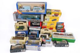 A collection of assorted modern diecast model cars, all boxed.
