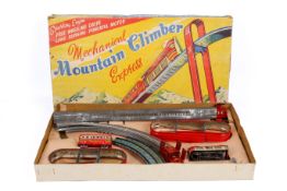 A circa 1960s MAR Toys Mechanical Mountain Climber Express clockwork tin plate train set no.
