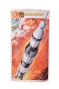 A vintage Airfix Apollo Saturn V 144th scale model maker's kit, boxed.