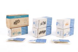 A collection of nine assorted Auto Replicas diecast model maker's kits, boxed or carded.