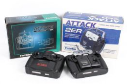 Two Futaba Attack radio control systems.