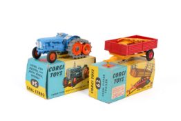 Two vintage Corgi farm related diecast model vehicles, boxed.