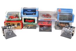A collection of assorted modern diecast models cars, all boxed.
