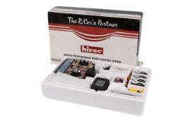 A Hitec Focus 6 F.M 6 channel radio control system, boxed.