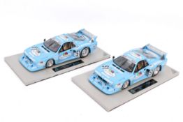 Two Top Marques BBR Models limited edition 1/18 diecast model racing cars.