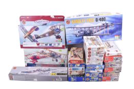 A collection of assorted Airfix plastic model kits, mostly 1:72 aircraft.