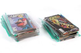 A large collection of asorted circa 1980s comics. Including Marvel, Judge Dredd and DC, etc.