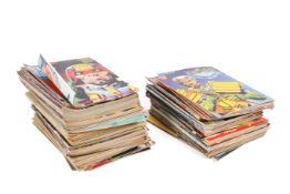 A large collection of circa 1980s 2000 AD featuring Judge Dredd comics.