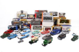 A collection of assorted diecast model cars. Including boxed and playworn, etc.