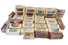 A collection of Matchbox Models of Yesteryear, diecast model cars, boxed.