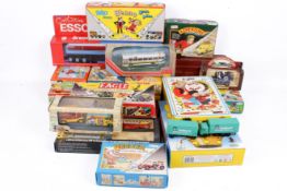 A collection of novelty diecast model vehicles.