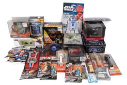 A group of assorted Star Wars related collectables, all boxed.