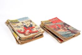 A collection of vintage 'Classics Illustrated' comics. Including No.