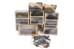 A collection of assorted modern WWII diecast military vehicles, mosty by Atlas Editions, all boxed.