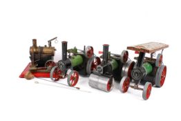Four assorted vintage Mamod live steam model engines.
