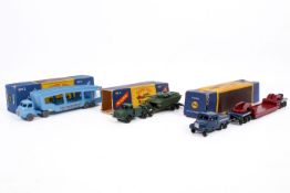 Three Moko Lesney made 'Matchbox' Series 'Major' or 'Accessory' diecast packs. Comprising a No.