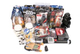 A collection of assorted Star Wars carded action figures. Including Princess Leia Black Series, etc.