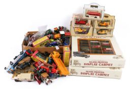 A quantity of assorted mostly Matchbox diecast model vehilces, a few boxed.