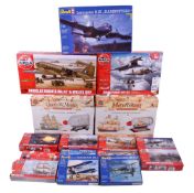 A collection of Airfix model kits. Including No.60002 Charles W.