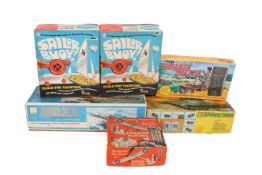 A collection of assorted vintage toys.