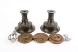 Assorted 20th century Danish metalware including a Keswick spoon.