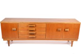 A Bath Cabinet Makers mid-20th century teak sideboard.