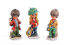 Three German, Goebel ceramic figures.